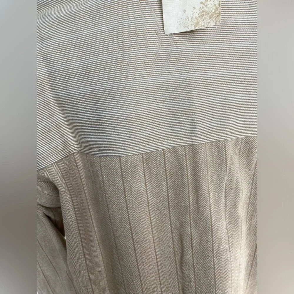 NWT Hem & Thread Chevron Pin Stripe Zip Up Short Jacket Top Multiple Pockets - Picture 13 of 14